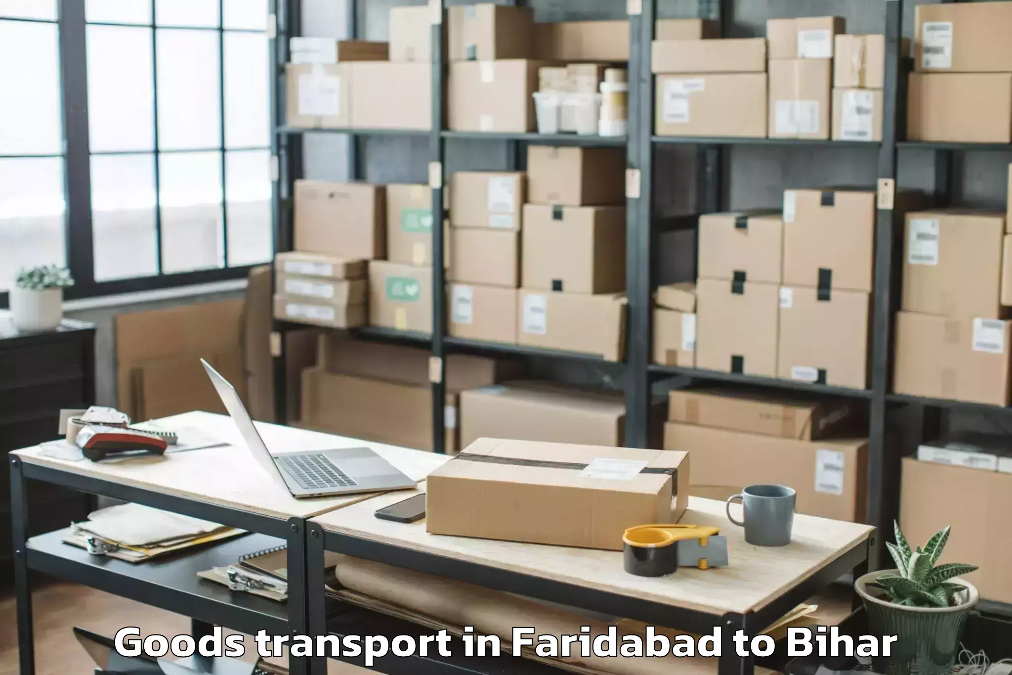 Easy Faridabad to Thawe Goods Transport Booking